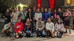 The Department of Chemical Engineering's outreach team poses after their trip to Wind River